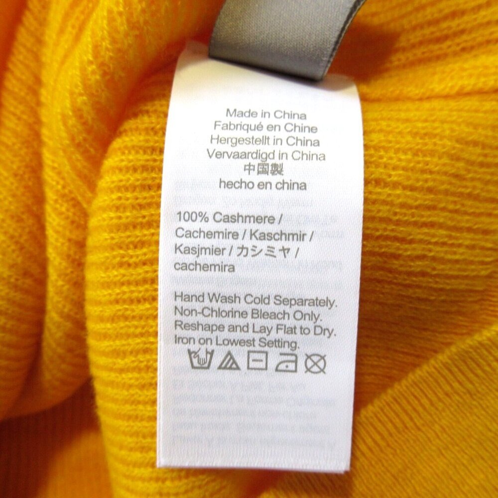 NWT J.Crew Featherweight Cashmere Collared Short-sleeve Sweater in Warm Maize L - Picture 6 of 6